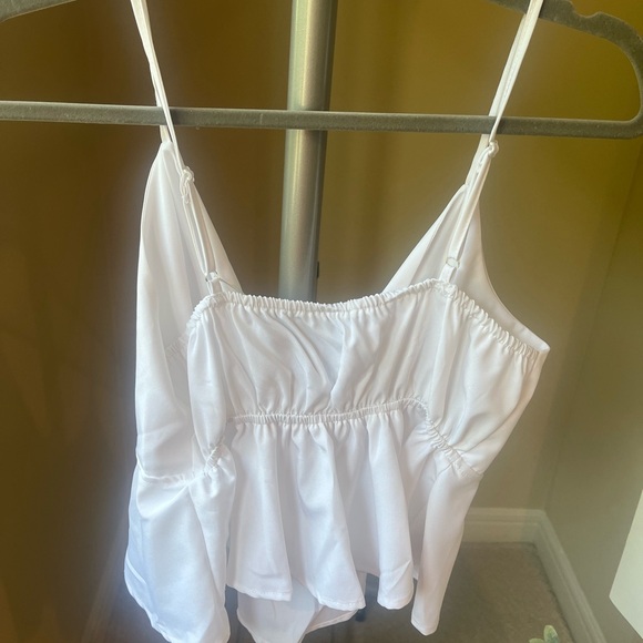 Front tie white blouse from C+D+M collection - Picture 3 of 3